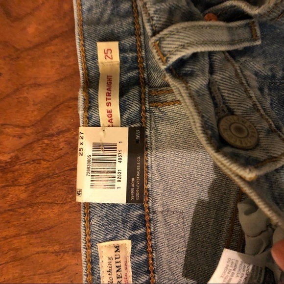 New Levi’s Ribcage Straight Ankle Raw Hem - Picture 6 of 8